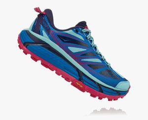 Hoka Mafate Speed 2 Women's Trail Running Shoes Blue/Light Green | NTKZ-05728