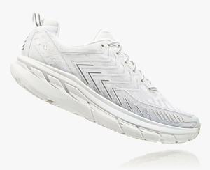 Hoka OV Clifton Men's Walking Shoes White | HDRT-57148
