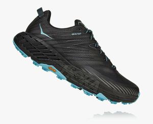 Hoka Speedgoat 4 GORE-TEX Women's Trail Running Shoes Black/Grey | JFID-56014