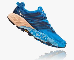 Hoka Speedgoat 4 Women's Trail Running Shoes Blue | VLJS-45167